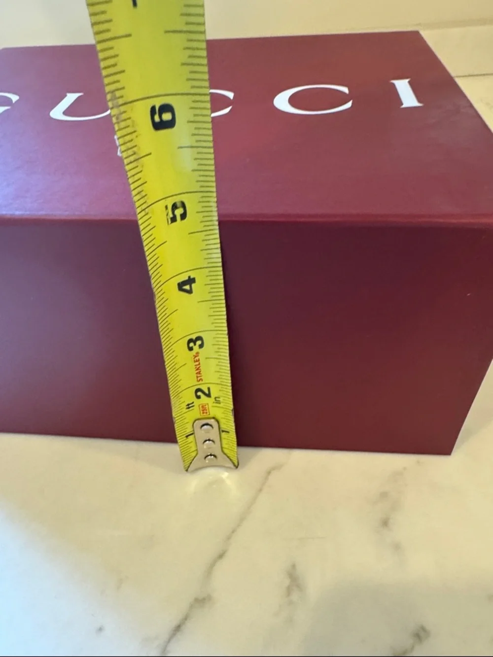 Gucci Burgundy Logo Gift Box 10.5x8.5x5
